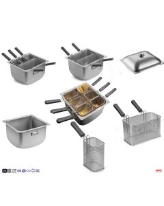 Cuocipasta e scalda pasta professionale inox da combinare con i vari settori