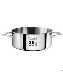 Casseruole trimetallo mezze fonde da 20 a 28 cm inox Pinti1929