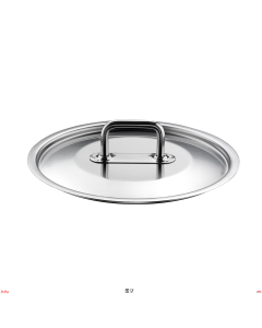 Coperchi con maniglia da Ø 16 a 50 cm acciaio professionale Master