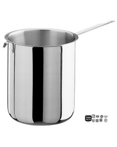 Bagnomaria un manico Inox 18/10 da Ø 14 a 20 cm