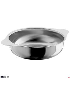 Legumiera Inox 18/10 con alette Ø 12xh3,0 cm