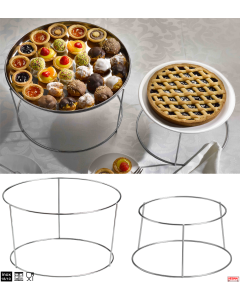 Alzata a filo pasticcini o torte da 32 a 36 cm Opzione Vassoi