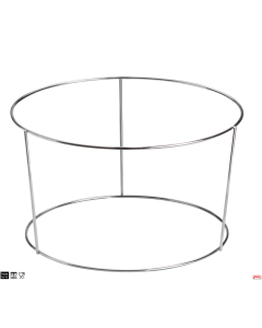 Alzata filo grande per pasticcini o torte Ø 32 e 36 cm H 20 cm