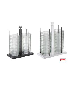 Porta ciotole completo Ø 6 a Ø 12 cm Wengè o Bianco