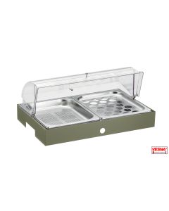 Vassoio refrigerato porta uova e verdure completo di base Salvia