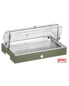 Vassoio affettati refrigerato con cupola e base Salvia Pinti 