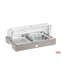 Vassoio refrigerato porta uova e verdure completo di base Burro