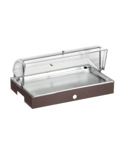 Vassoio affettati refrigerato con cupola e base Caffe Pinti 