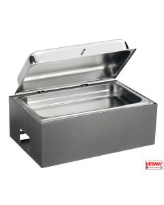 Chafing Dish professionale riscaldato senza energia elettrica colore Carbone Caledio