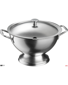 Zuppiera inox 18/10 Stone washed Ø 18 h 10 cm Lt. 1,5 