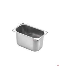 Bacinella per gelato inox cm 25,8x15,7 h 12