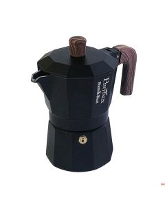 Caffettiera Moka 6 tazze con manico in legno Black&Wood