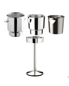 Colonna e porta secchiello Champagne o vino in inox 18/10 Pinti