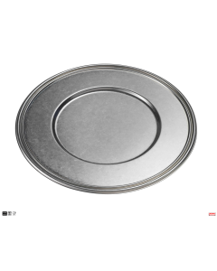 Sottopiatto inox 18/10 Stone washed Ø 31 cm Bernini 