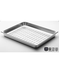 Bacinelle inox forate Gastronorm 2/1 h da 20 a 200 mm