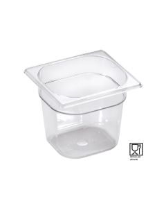 Bacinelle PC Policarbonato GN 1/6 da h mm 65 a 200 sovrapponibili