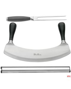 Forchettone mezzaluna appendino inox Professional della Pintinox