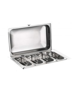 Porta verdure refrigerato inox 18/10 senza base Buffet