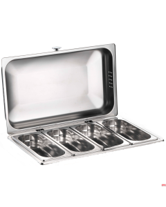 Porta verdure riscaldato con frizione in acciaio inox 18/10 senza base