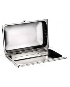 Pinti chafing dish rettangolare inox 18/10 GN 1/1 con frizione senza base