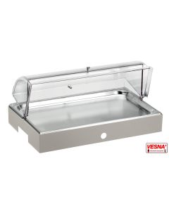 Vassoio affettati refrigerato con cupola e base Burro Pinti