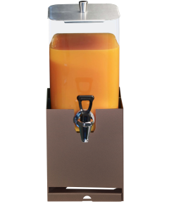 Distributore succhi 7 Litri con base in acciaio colore Caffè