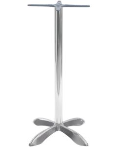 Base per tavolo in alluminio con 4 piedi stilizzati H 103 cm