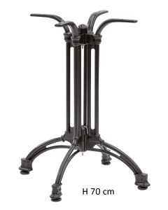 Basamento per tavolo stilizzato 4 gambe, verniciato H 70 cm