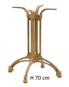 Basamento 4 gambe verniciato bambù H 70 cm