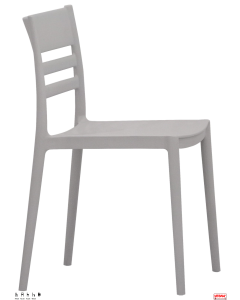 Sedie struttura polipropilene rinforzata opzione 4 colori -G-Grigio