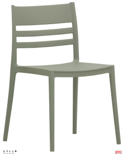 Sedie struttura polipropilene rinforzata opzione 4 colori 4 pezzi