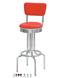 Sgabello seduta girevole ecopelle D/colori 2 pezzi