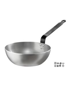 Padella fonda 1 manico ferro Ø 24 Lt.2,70 Excalibur