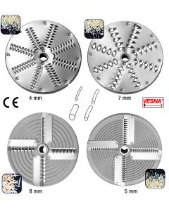 Dischi per sfilacciare la mozzarella da 4 a 8 mm x Chef Pizza Ø 205 Celme
