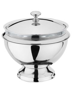 Porta macedonia/ghiaccio refrigerato con ciotola e coperchio Ø 34 H 32 cm