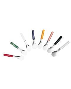 Spatole GelatoC/Manico plastica Vari Colori confezione da 12 Pz 