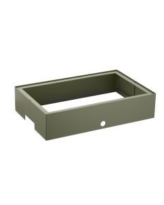 Base acciaio verniciata colore Salvia h 12,5 cm