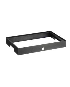 Base bassa acciaio verniciato colore Carbone h 7,5 cm