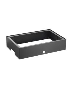 Base acciaio verniciata colore Carbone h 12,5 cm