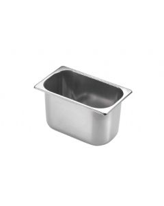 Bacinella Inox per gelato cm 25,8x15,7 h 12