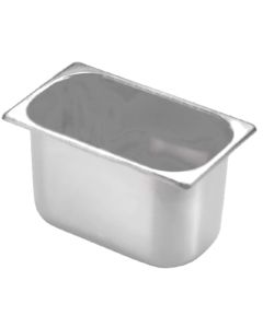 Bacinelle Inox per gelato cm 25,8 x 15,7 scegli altezza