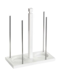 Porta ciotole 24 Pz Base bianca 15x30xh36 senza ciotole