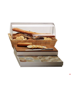 Espositore pane set completo per Buffet 40 x 60 cm bianco Domino   