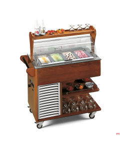 Carrello gelato conservazione servizio a tavola del gelato a temperatura °C -12°~14° 