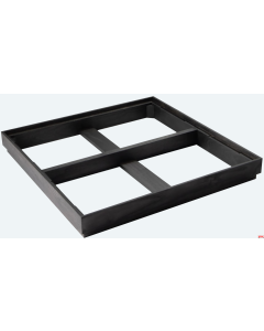 Cornice legno massello Nera 40x40xh 5 cm Domino