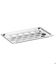Porta yogurt 22 spazi inox 53x32,5 cm Buffet senza base Pintinox
