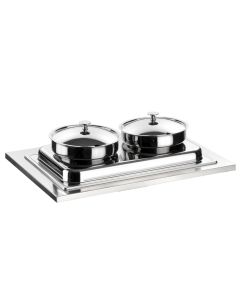 Zuppiera 2 stazioni riscaldata Inox Senza Base Buffet