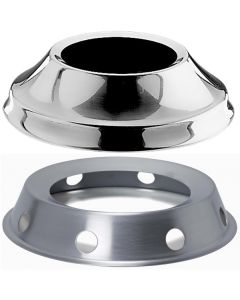 Basi per bastardelle sferiche in acciaio inox 18/10 da 22 a 40 cm