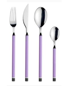 Servizio posate Matite da 24 pz lilla con scatola regalo 