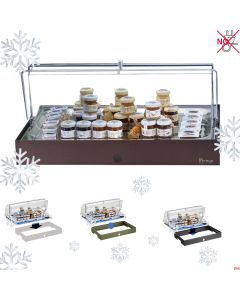 Vetrinette refrigerate per Burro e Marmellata da banco C/base